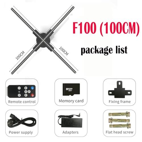 42-100CM 3D Fan Hologram Projector WiFi Display Advertising Logo Light Led Sign Holographic Lamp Three-Dimensional Projectors(100cm)