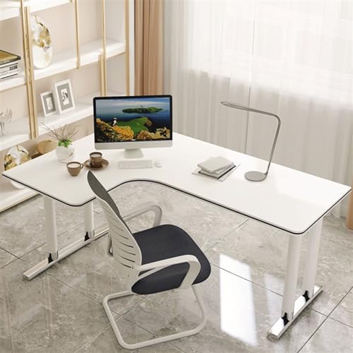 Sit Stand Up Desk Corner Pc Table Desktop Desk Simple Modern Student Study L-Shaped Office Bedroom Household(Black Left,120x80x75cm)