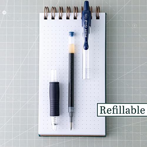 Pilot, G2 Premium Gel Roller Pens, Extra Fine Point 0.5 mm, Pack of 14, Navy