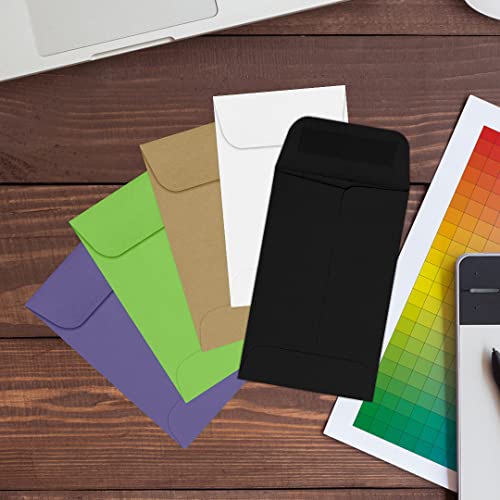LUXPaper #1 Coin Envelopes | 2 1/4" x 3 1/2" | Midnight Black | 80lb. Text | 1,000 Qty