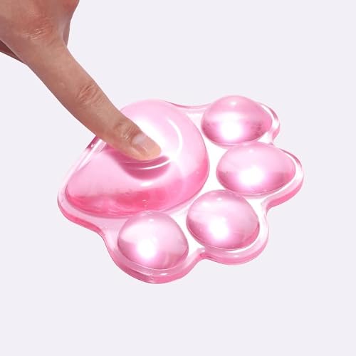 MSLSOIAB Transparent Silicone Cute Office Wrist Rest Pad Small Size Three-Dimensional Hand Pillow