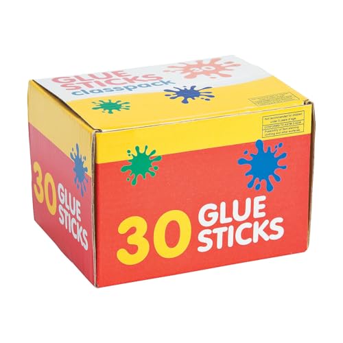 Glue Sticks Classpack - 30 Pieces - Educational and Learning Activities for Kids