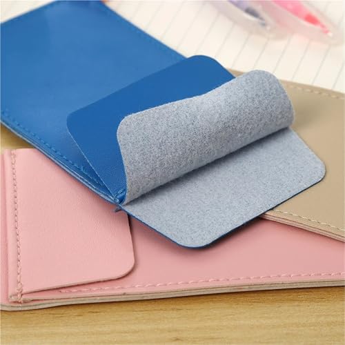 Superhao Pocket Protector 5 PCS PU Leather Pencil Bags For Clothes Pocket Doctor Nurse Staff Leak-proof Pen Pouch for Hospital School Office(White)