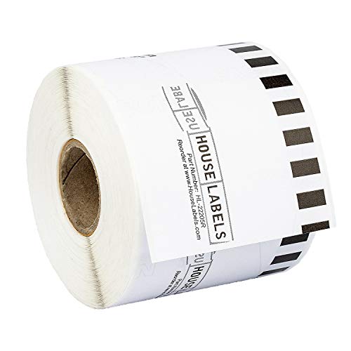 HouseLabels Compatible with Brother DK-2205, 2-4/9" x 100'