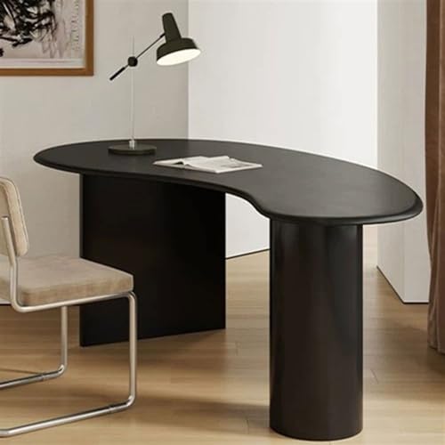 Sit Stand Up Desk Minimalist Desk All Solid Wood Shaped Office Creative Log Workbench Consulting Negotiation Table(160 * 70 * 75cm)