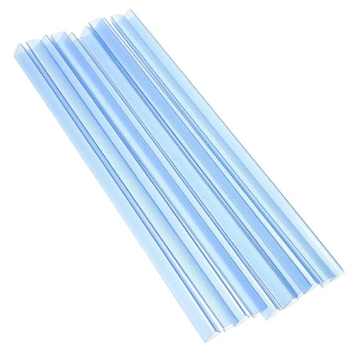Binding Bars Slide Grip 50Pcs Plastic Slide Binder Rings Transparent Pull Rod Design Sturdy ABS Binding Bars for Reports Loose Document