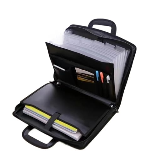 Expandable Accordion Filing Folders Important Document Organizer - Accordion File with Zipper & Labels, 13 Pocket Expanding Folder for Store Letter-S