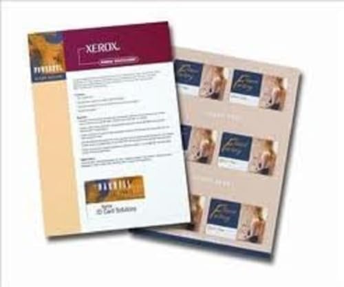 Xerox Valuepeel Card 003R97952 - Double-Sided Membership Card on A4 Sheet to Print Yourself - 86 x 54 mm - 500 Sheets - White