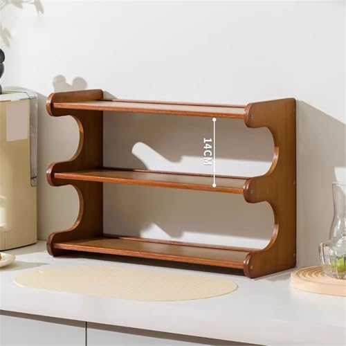 Office Bookshelf Home Multi-Story Open Bookshelf Bamboo Storage Rack for Living Room Office