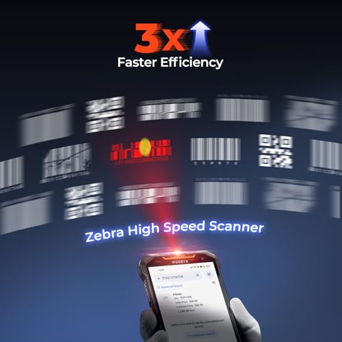 MUNBYN AceScan AS01 Android 14 Barcode Scanner(Android 18 Upgrade Only Available After MUNBYN Official Release), 6” Screen, 16-Hour Workday Mobile Computer PDA, Work with Zebra SE4710 Scanner Engine