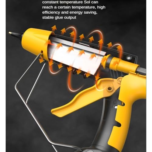 Hot Glue Gun, Hot Glue Gun Melt 300w Digital Display Adjustable Temperature Copper Nozzle DIY Household Tool,Cordless hot Glue Gun