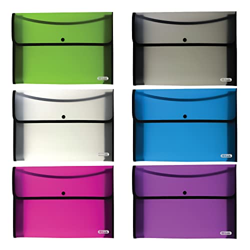 BAZIC Products Square Flap Document Holder, A4/Letter Size, Colors, 72-Case