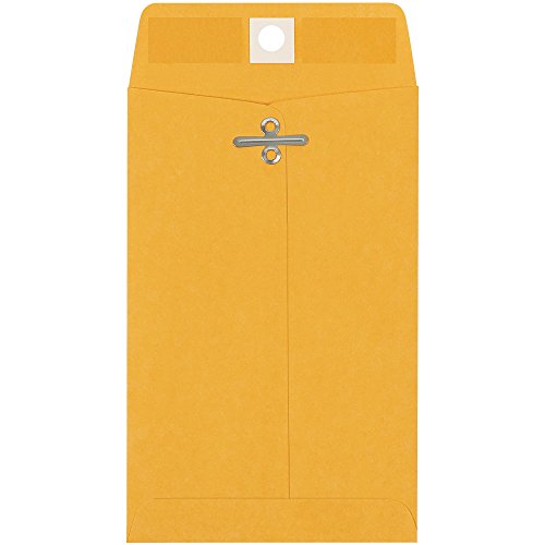 Top Pack Supply Clasp Envelopes, 4" x 6 3/8", Kraft (Pack of 1000)