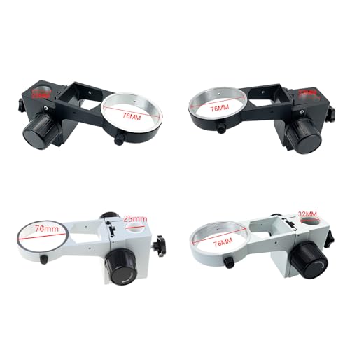 & Stylish Microscope Stand with Adjustable Knob 25 / 32mm Focusing Bracket Microscope Accessories Lightweight Holder Adapter