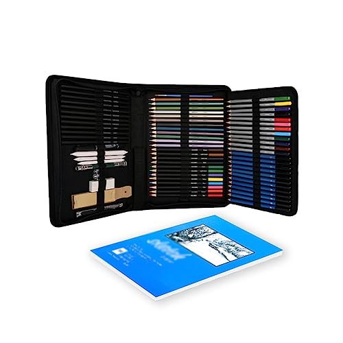 ZYQHMY Drawing Set Complete Set of Sketching Coloured Pencils Water-soluble Oil-based Professional Art Brushes