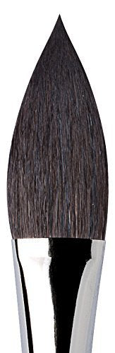 da Vinci Watercolor Series 803 Paint Brush, Cats Tongue Wash Russian Blue Squirrel Hair with Short Black Handle, Size 8 (803-08)