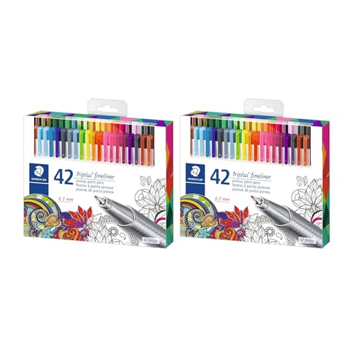 STAEDTLER Fineliner triplus 42, 2 Pack