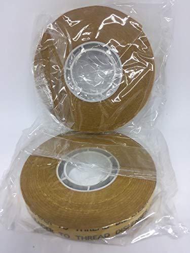 ALLTAPESDEPOT ATG Transfer Gun Double Side Refill Tapes, Reverse Wound Adhesive Transfer Tape Acid Free Gold Paper Liner ATG-7502, 3/8" X 36YD Pack of 96