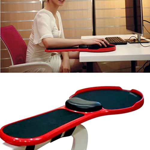 ALCKO Premium Adjustable Computer Wrist Rest Armrest - Desk and Chair Dual Purpose Attachable Home&Office Computer Arm Support