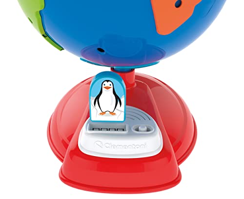 Clementoni Sapientino 17730 – My First World Map, Interactive Educational Talking Game for Children 3-6 Years, for Discovering Animals and Continents, Made in Italy, Italian Language
