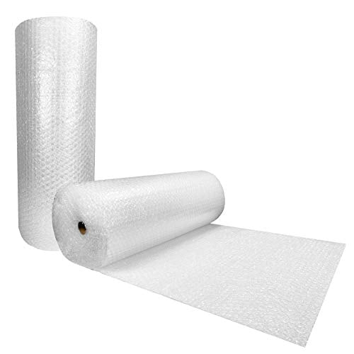 UOFFICE Bubble Cushioning Wrap Roll - 48" Wide x 200' ft - Medium 5/16" Bubbles - Polyethylene