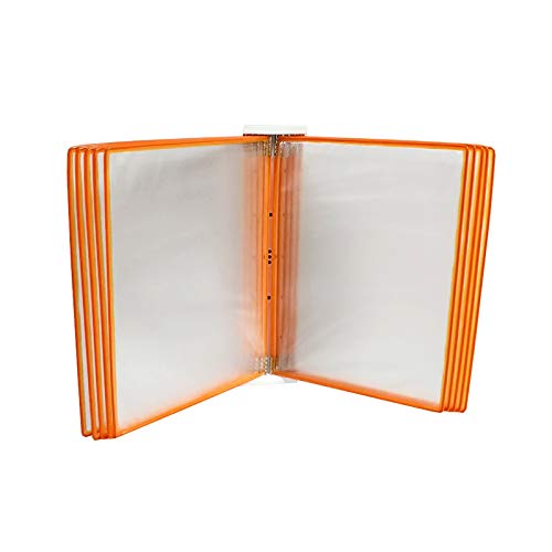 Orange Wall Mounted A4 Flip File Holder 23x33x10 cm
