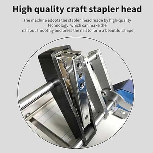 TREEYX Electric Paper Book Stapler Creaser, A3 Brochure Stapler Folding Machine, Folder Dashed Machine Flat-Clinch Automatic Machine