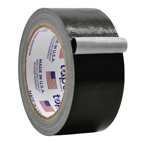 WOD DTC7 Utilty Grade Black Duct Tape, 2 inch x 60 yds. (Pack of 24) Waterproof, UV Resistant for Crafts & Home Improvement