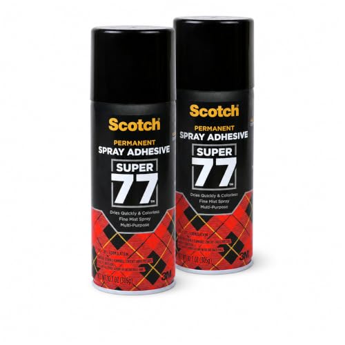 Scotch Super 77 Spray Adhesive 7716, 10.75 oz, 2 Pack