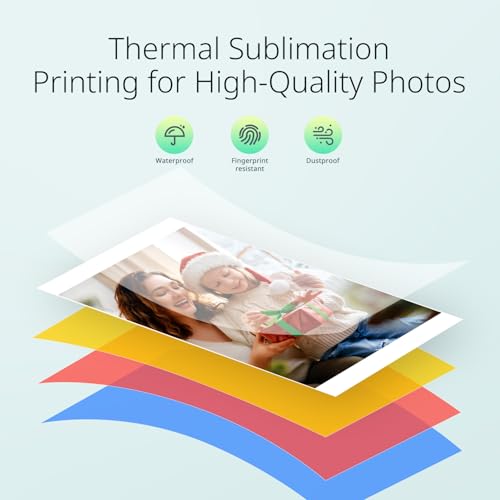 YOTON Photo Printer, Picture Printer with 54 Sheets (4"x6") & 1 Ink Ribbon