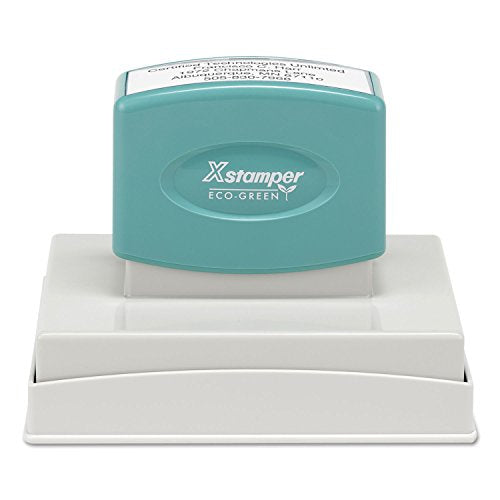 Xstamper® Custom Message Stamp, Pre-Inked/Re-Inkable, N28