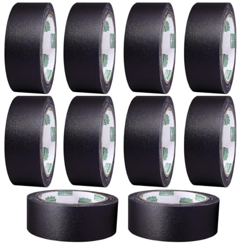 BookGuard 1/2 Inch Black Book Repair Tape 15 Yard Roll, Case of 10