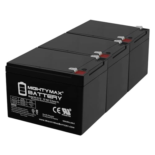 Mighty Max Battery 12V 12AH Replacement Battery for Tripp Lite Internet Office 280-3 Pack