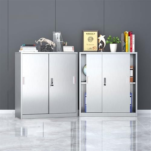 LIBANGRONG-888 File Cabinets Large Capacity Storage Cabinet Office File Data Storage with Lock, 304 Stainless Steel File Cabinet File Storage Cabinets