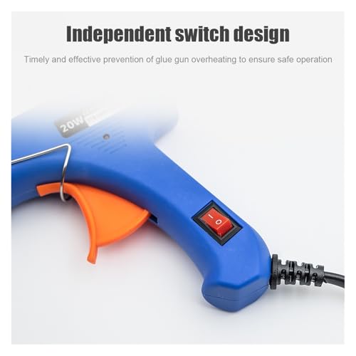 Hot Glue Gun, 6Pcs Hot Melt Glue Gun With Switch For 7mm Stick Mini Indusrial Adhesive Electric Heat Temperature Repair Tool,cordless hot glue gun