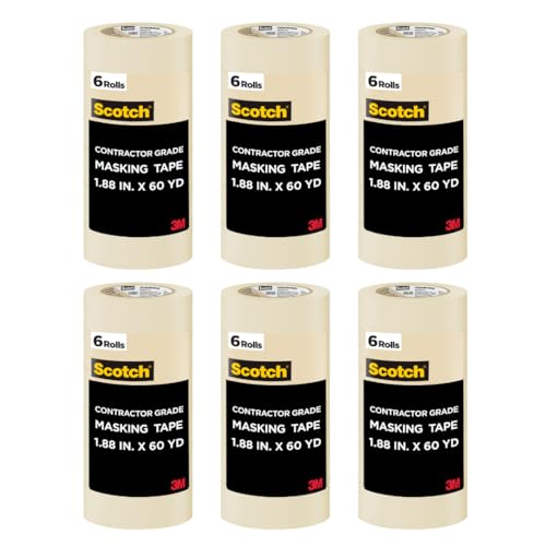 Scotch Painter's Tape Contractor Grade,1.88 in x 60.1 yd Rolls, 6 Pack