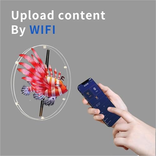 3D Hologram Projector Fan 10.6"/11.8''/16.5'' with Protective Cover for Advertising in Shops, Bars, Exhibitions(11.8Inch with Cover)