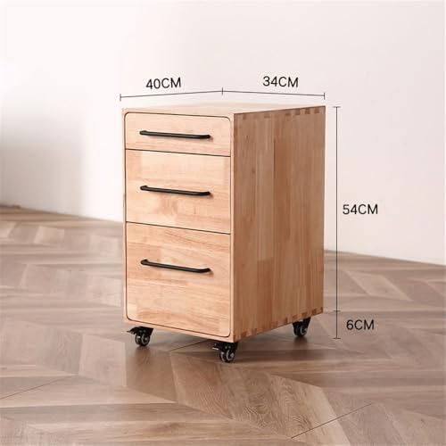 XJOYSL7921 File Cabinets ﻿ Under Table Wooden Storage Cabinet Drawer Chest of Drawers File Disposal Side Removable Low Vertical File Cabinets(Brown)