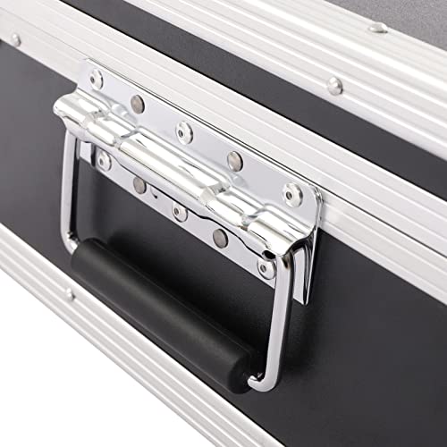Aluminum Locking Briefcase, Portable Carrying Case with Foam Metal