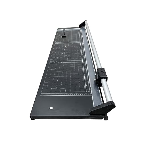 BEILOCKERY 36" Rotary Paper Trimmer Cutter, Gliding Cutters with Mental Structure, Bi-Directional Cutting Blade, for Cutting Photo Paper, Film, Standard Paper, with 2 Spare Blades