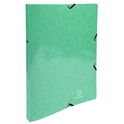 Exacompta - Ref 54829E - Iderama Elasticated Ring Binder - 320 x 250mm in Size, Suitable for A4 Documents, 2 Rings, 20mm Spine, 15mm Rings - Assorted Colours (Pack of 20)