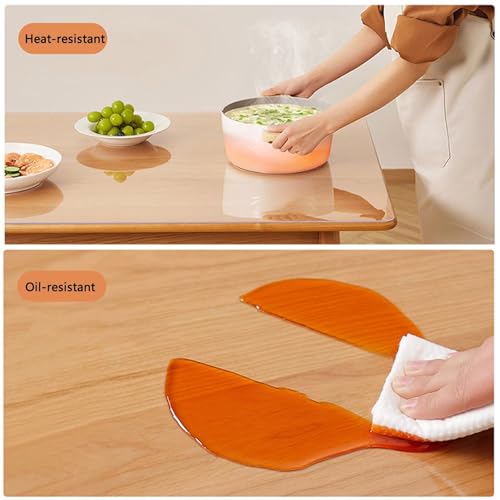 AHWEKR Office Chair Mat for Hard Floors 24 x 55 Inch, Clear Plastic Floor Protector for Rolling Desk & Computer Chairs, Transparent Under Desk Mat for Hardwood, Wood & Tile Floors
