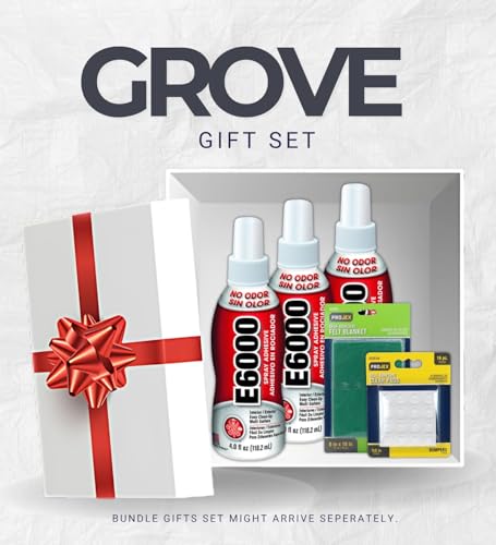 3X E6000 High Strength Translucent White Spray Adhesive 4 oz – Bundle with Self Adhesive Blanket Green Square 6 in. & Protective Pad Clear Round 1/2 in. – Crafts & Repairs – Gift Set (5 Items)