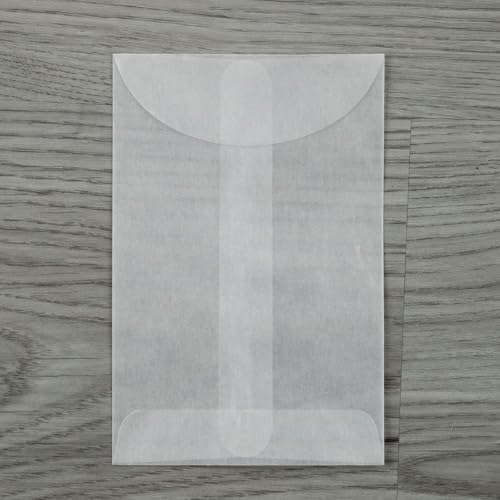 LUXPaper Open End Envelopes | 3" x 4 1/2" | Glassine | 30lb. Text | 100 Qty