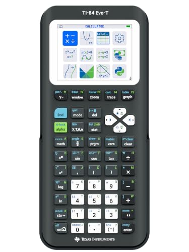 Texas Instruments TI-84 Evo-T Graphics Calculator, Black, Model 2026