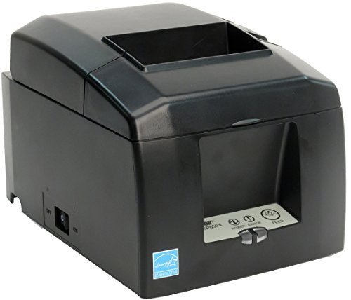 Star Micronics TSP654IID Serial Thermal Receipt Printer with Auto-cutter and External Power Supply - Gray