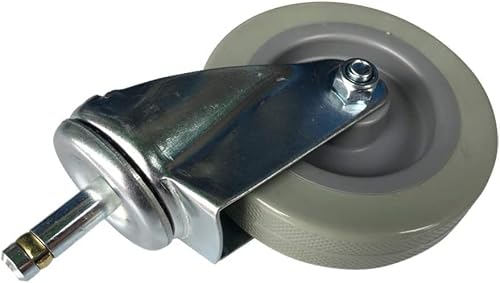 MXXADHPL Office castors Caster Wheels 4 Inch Plastic Plunger Dining Car Wheel Load 280kg Mount Stainless Steel Hotel Meal Wheel