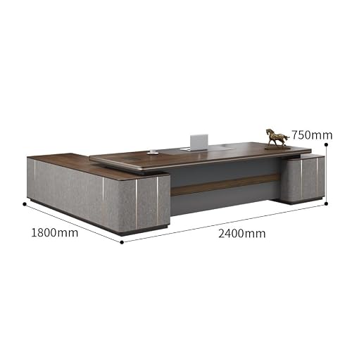 LINKIO Home Office Desks Boss Desk Office Simple Large Desk President Manager Desk Furniture Computer Table Desk