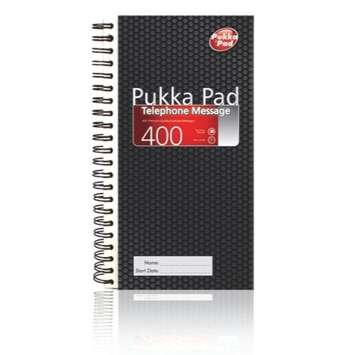 Pukka Pad, Telephone Message Book 152 x 280mm, 400 Messages