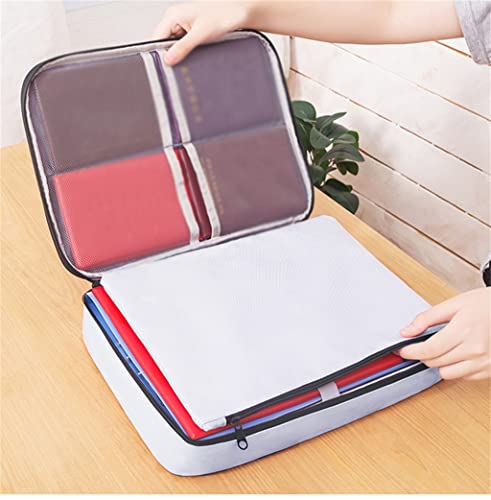 HBJWOV Large Capacity File Pocket Multifunctional Family Travel Organizer School Office Business Folder(D)